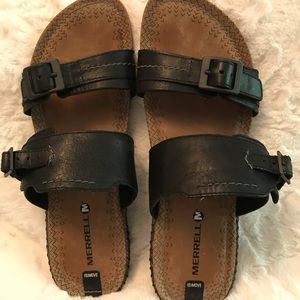 Merrell Whisper Slide Black size 8M. EUC